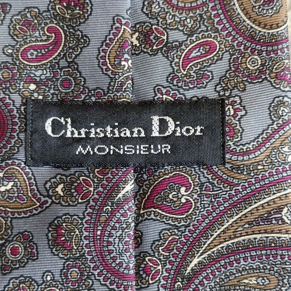 Christian Dior Monsieur Silk Vintage Tie 58" - Picture 3 of 12